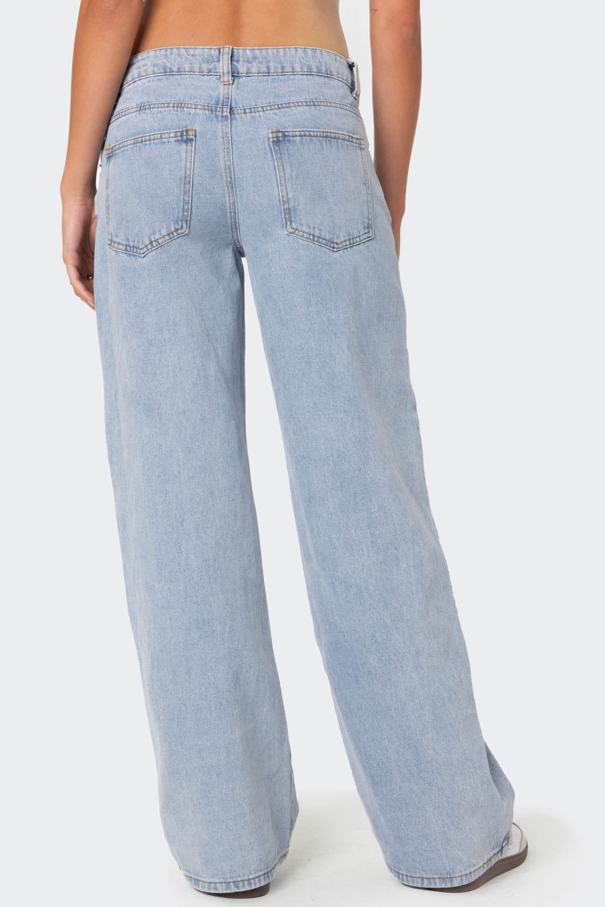 De retro flair jeans met lage taille