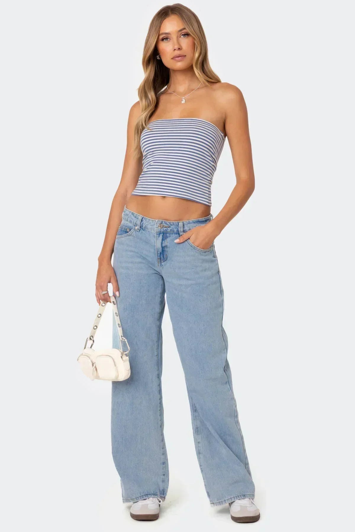 De retro flair jeans met lage taille